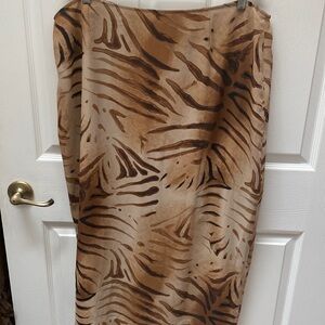 T womens Apostrophy brown lined plus size skirt 20W
